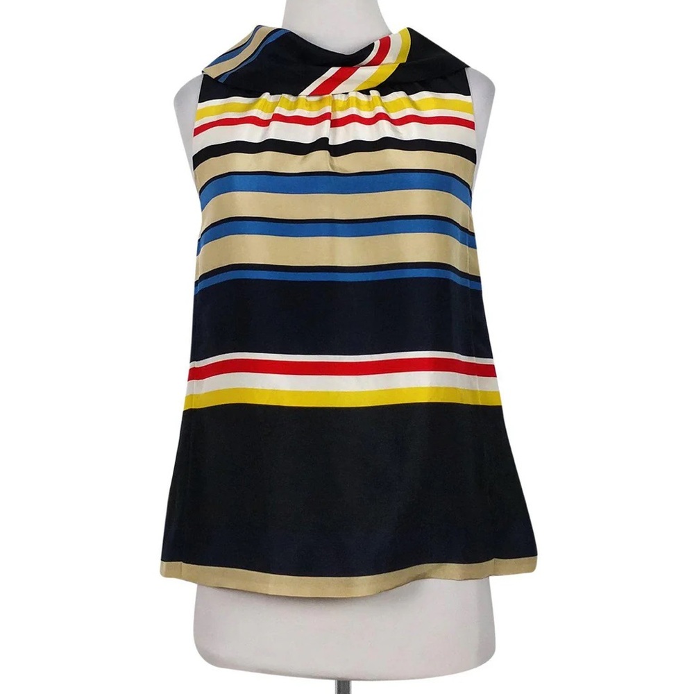 Kate Spade striped silk blouse size 8 medium